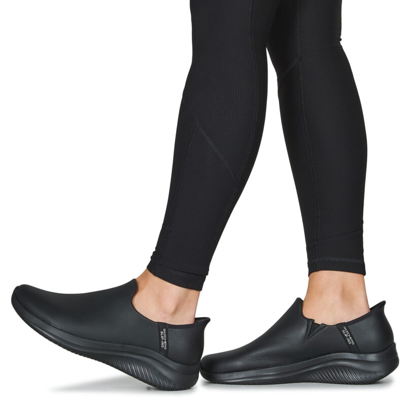 Skechers HAND FREE SLIP-INS ULTRA FLEX 3.0 LEATHER Nero Slip on Donna - 8