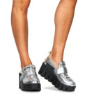 United nude GRIP TROOPER LO Argento Mocassini Donna - 8
