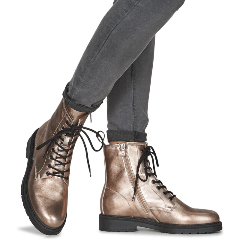 NeroGiardini I412006D-406 Goldene Damen-Ankle-Boots - Gr&ouml;&szlig;e 8
