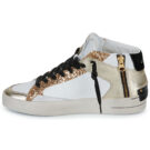 Crime London SKATE MID White High-Top Sneakers Women - 4