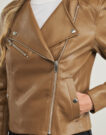 Giacca in pelle Vero Moda VMRILEY Marrone Giacche in pelle Donna - 5