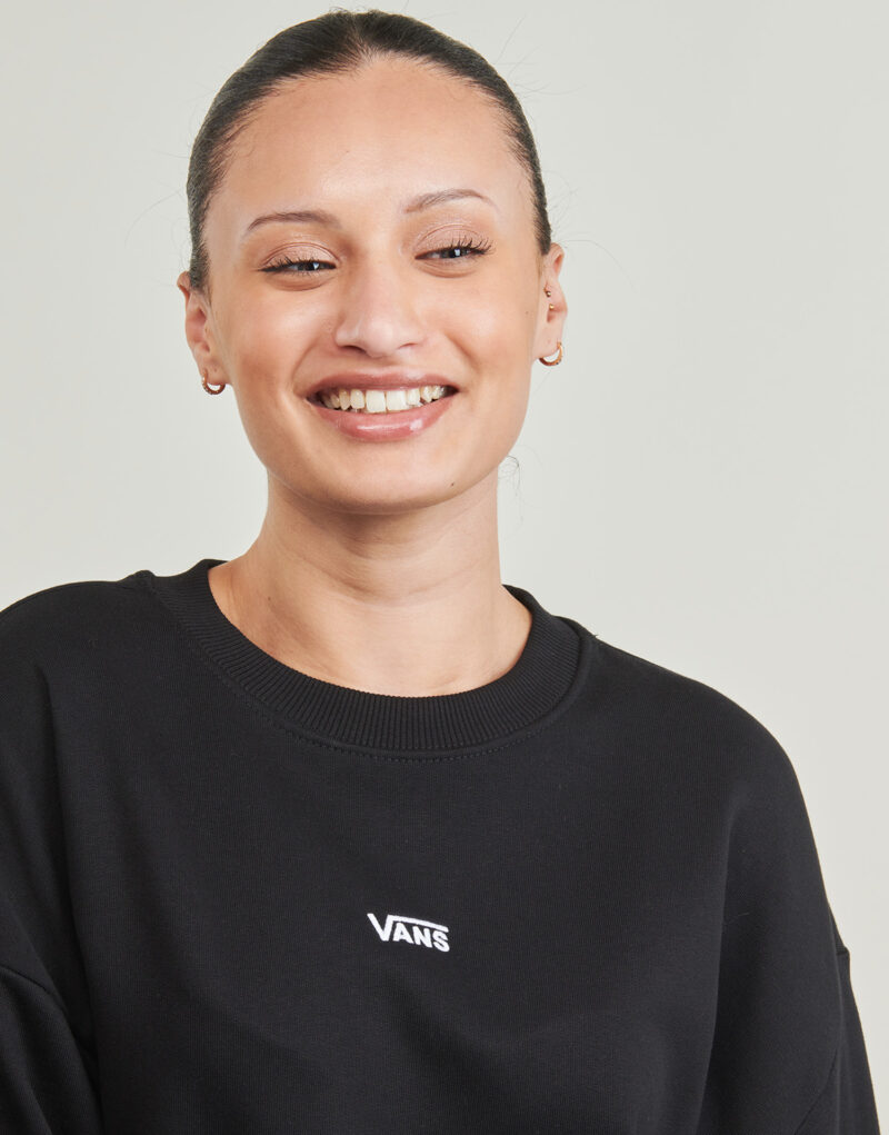 Vans FLYING V OS FT LS CREW Sweatshirt Schwarz Damen Sweatshirts - 5