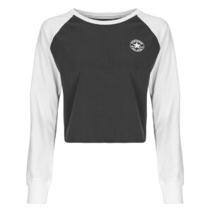 T-shirts a maniche lunghe  Converse  RAGLAN LONG-SLEEVE TOP  Bianco -  T-shirts a maniche lunghe Donna