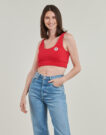 Reggiseno sportivo Converse RETRO CHUCK TAYLOR BRA TOP Rosso Reggiseno sportivo Donna - 2