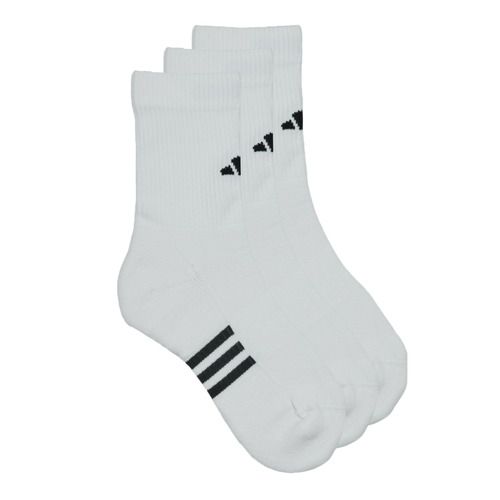Calze sportive adidas PRF CUSH CREW3P bianco per donna, ideali per attività fisica e tempo libero. Comfort ottimale e supporto avanzato per prestazioni superiori. Perfette per running, fitness e sport. Acquista ora per aggiungere stile e funzionalità al tuo outfit sportivo!