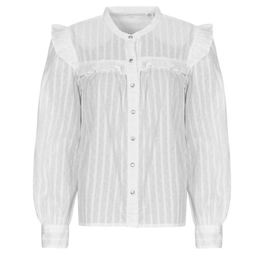 Camicia bianca da donna Levis GIANNA LS BLOUSE, elegante e versatile, perfetta per ogni occasione. Realizzata in tessuto leggero, ideale per un look fresco e raffinato. Aggiorna il tuo guardaroba con questa camicetta trendy e alla moda, perfetta da abbinare a jeans o pantaloni eleganti. Disponibile in diverse taglie.