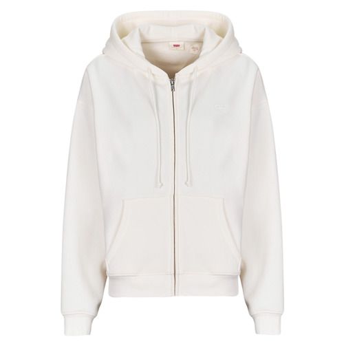 Felpa Levis EVERYDAY ZIP HOODIE beige per donna, con cappuccio e chiusura a zip, ideale per un look casual e alla moda. Realizzata in materiale morbido e confortevole, perfetta per ogni occasione. Questo capo versátil e trendy è un must-have nel guardaroba femminile, adatta per la stagione autunnale e invernale.
