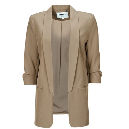 Giacca Only ONLELLY Beige Donna elegante e versatile per ogni occasione. Realizzata in un caldo tessuto di alta qualità, questa giacca presenta un design moderno e alla moda, ideale per completare il tuo outfit autunnale o invernale. Perfetta da abbinare a jeans o pantaloni, è un must-have nel guardaroba femminile. Acquista ora la Giacca Only ONLELLY Beige per un look chic e confortevole.