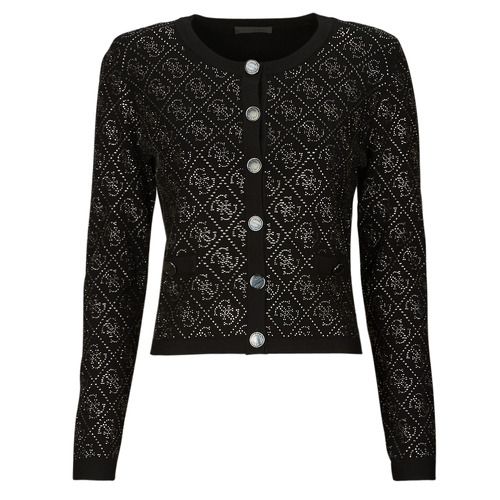 Gilet/Cardigan Donna Guess PAIGE 4G STONES Nero, elegante e versatile, perfetto per ogni occasione. Realizzato con materiali di alta qualità, questo capo offre comfort e stile. Ideale da abbinare a jeans o gonne, è un must-have per il guardaroba femminile. Scopri la moda trendy con il Gilet/Cardigan PAIGE 4G STONES di Guess.