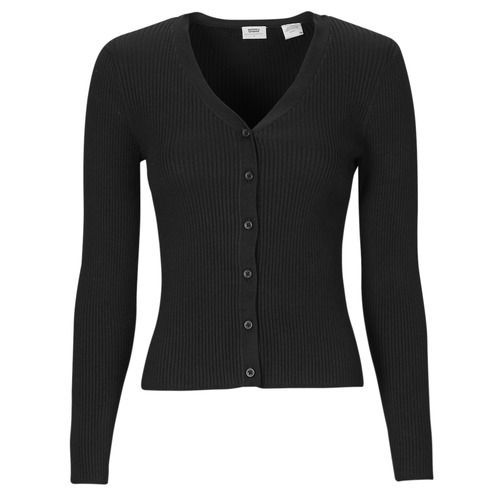 Gilet Cardigan TULIP CARDIGAN Nero Levis per Donna, elegante e versatile, perfetto per ogni occasione. Realizzato in tessuto morbido e caldo, ideale per l'autunno e l'inverno. Aggiungi un tocco di stile al tuo guardaroba con questo cardigan alla moda. Disponibile in diverse taglie.