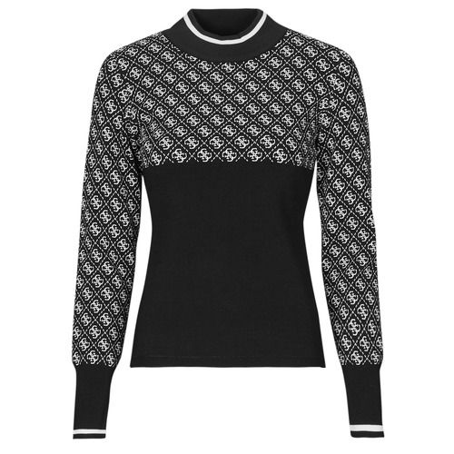Maglione Donna Guess LISE 4G LS SWEATER Nero, elegante e versatile, ideale per ogni occasione. Realizzato in morbido tessuto, perfetto per l'autunno e l'inverno. Design moderno con logo distintivo Guess, facile da abbinare a jeans o gonne. Acquista ora per aggiungere un tocco di stile al tuo guardaroba.