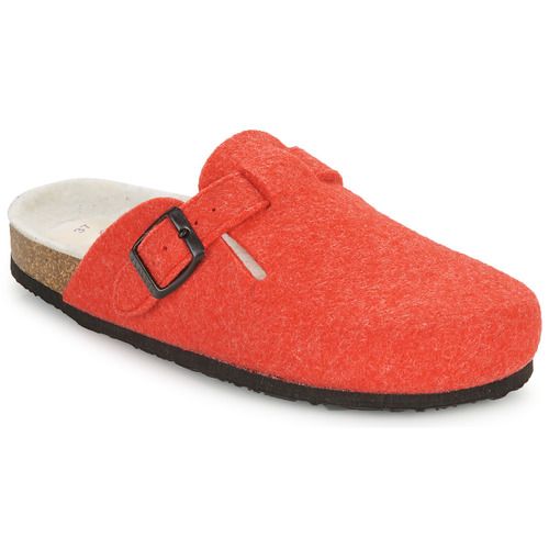 Pantofole donna Plakton BLOGG FIELTRO WOOL in rosso, realizzate in morbido feltro, perfette per tenere i piedi caldi e confortevoli. Design elegante e moderno, ideali per l'uso domestico. Acquista ora per un comfort unico e uno stile raffinato!