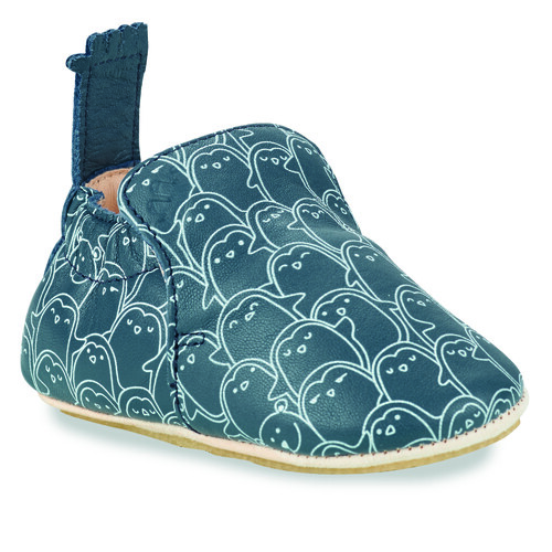 Pantofole bambina Easy Peasy MY BLU in blu, dettagli grigi. Scarpe comode e alla moda per bambini, perfette per l'uso quotidiano. Realizzate in materiali di alta qualità, garantiscono comfort e stile. Ideali come regalo per bambine. Acquista ora le pantofole Easy Peasy per un look trendy e pratico!
