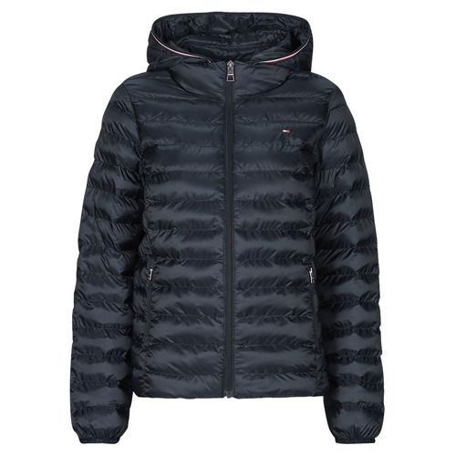 Piumino Donna Tommy Hilfiger LW PADDED GLOBAL STRIPE JACKET Marine - giacca invernale elegante e alla moda con strisce, perfetta per ogni occasione. Caldo, leggero e resistente, ideale per la stagione fredda. Disponibile in colore marino, combina comfort e stile per un look impeccabile.