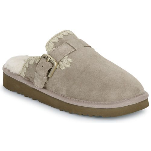 Zoccoli donna Mou SUEDE SHEEPSKIN CLOG ESKIMO in grigio, realizzati in morbida pelle scamosciata e pelle di pecora, perfetti per offrire comfort e stile in tutte le occasioni. Design elegante e accogliente, ideali per l'uso quotidiano e per completare qualsiasi outfit. Scopri i migliori zoccoli in pelliccia per la tua collezione!
