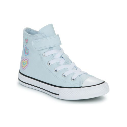 Scarpe bambina ragazza Converse CHUCK TAYLOR ALL STAR HEART PATCH EASY-ON Blu, design trendy e comodo, perfette per ogni occasione. Moda giovane e stile unico per le piccole.