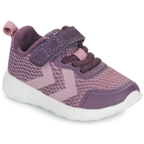Scarpe bambina ragazza Hummel ACTUS RECYCLED INFANT Viola, scarpe eco-friendly per bambini, design moderno e comfort ottimale, ideali per attività all'aperto e palestra, materiali riciclati di alta qualità, perfette per la moda infantile sostenibile.