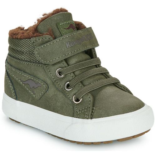 Scarpe bambino ragazzo Kangaroos Kavu III Kaki, stile sportivo, comode e resistenti, ideali per attività all'aperto e uso quotidiano, perfette per i piccoli avventurieri. Scarpe di alta qualità, senza tempo, disponibili in colore kaki, ottime per il tempo libero e la crescita dei piedi.
