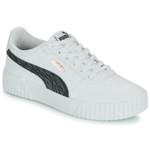 Scarpe bambino ragazzo Puma Carina 2.0 Zebra Jr Bianco, design alla moda in bianco con stampa zebra, comodità e stile per i più piccoli. Perfette per ogni occasione, ideali per l'abbigliamento quotidiano. Acquista ora le Puma Carina 2.0 per un look trendy!