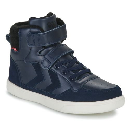 Scarpe bambino ragazzo hummel STADIL WINTER HIGH JR Blu, stivali invernali di alta qualità con design alla moda, soletta confortevole e suola antiscivolo, ideali per attività all'aperto e uso quotidiano. Perfette per tenere i piedi caldi e protetti durante l'inverno. Disponibili in colorazione blu, un accessorio indispensabile per ogni guardaroba.