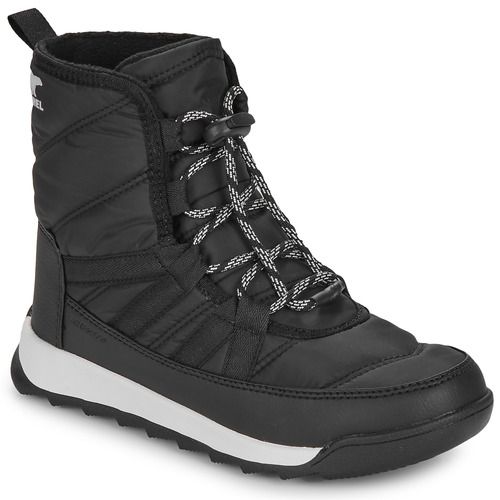 Scarpe da neve bambino ragazzo Sorel YOUTH WHITNEY II PLUS LACE WP Nero, impermeabili e calde, ideali per l'inverno. Design elegante e pratico, perfette per avventure sulla neve. Comfort e resistenza per i piccoli outdoor enthusiast.