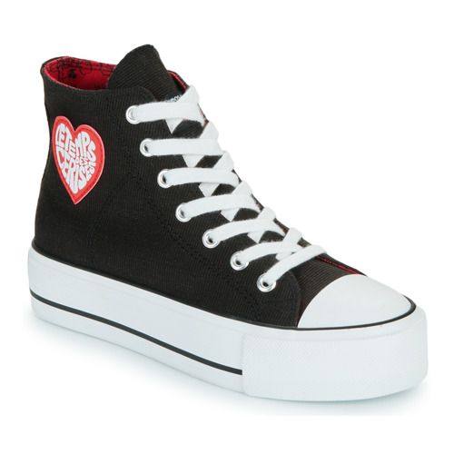 Sneakers alte Donna Le Temps des Cerises modello DREAM in colore nero, caratterizzate da un design elegante e alla moda, perfette per ogni occasione. Queste scarpe offrono comfort e stile, ideali per completare il tuo look casual. Acquista ora per un tocco chic al tuo guardaroba.