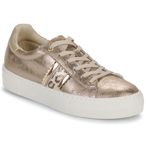 Sneakers basse Geox D CLAUDIN Oro per donna, eleganti e trendy, ideali per il tempo libero e per un outfit casual. Comfort e stile uniti in una calzatura versatile, perfetta per ogni occasione. Acquista ora le tue sneakers Geox e arricchisci il tuo guardaroba!