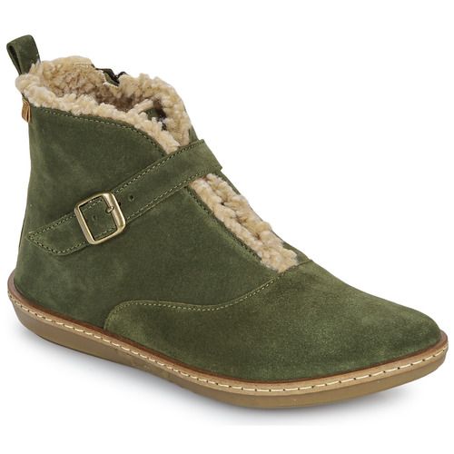Stivaletti El Naturalista CORAL Kaki per Donna, eleganti e ecosostenibili, perfetti per un look alla moda. Realizzati in materiali di alta qualità, offrono comfort e stile in ogni passo. Ideali per ogni stagione, questi stivaletti valorizzano il tuo outfit con un tocco unico. Disponibili online per un acquisto facile e veloce.