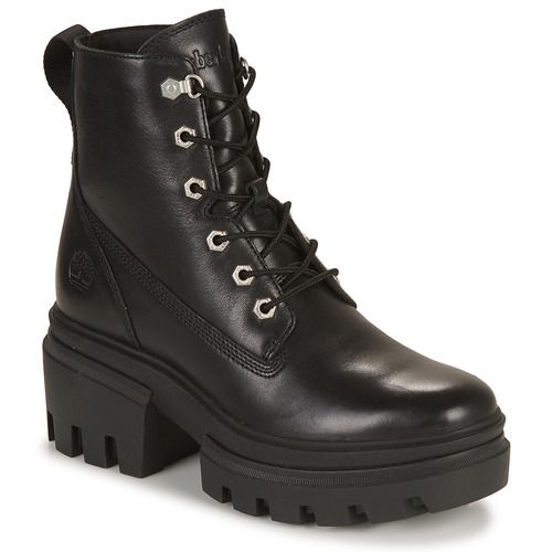 Stivaletti Timberland EVERLEIGH BOOT 6 IN LACE UP Nero per Donna, eleganti e versatili, perfetti per ogni occasione. Ideali per un look casual e alla moda, combinano comfort e stile. Acquista ora i tuoi stivaletti Timberland EVERLEIGH!