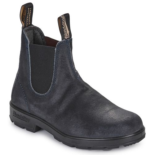 Stivaletti Donna Blundstone ORIGINAL CHELSEA BOOTS WAXED SUEDE Blu, eleganti e versatili, realizzati in pregiata pelle scamosciata cerata. Perfetti per ogni occasione, questi stivali offrono comfort e stile senza tempo. Scopri la qualità Blundstone per un look raffinato e alla moda.