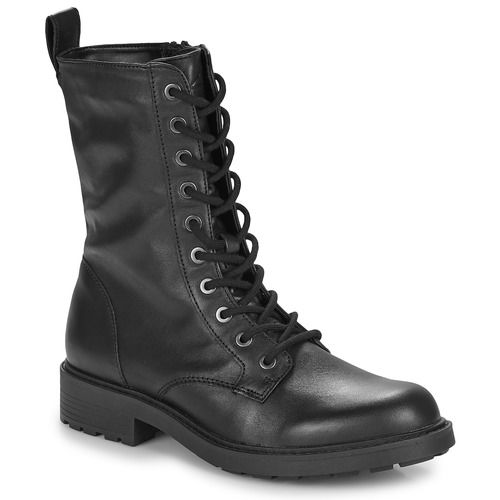 Stivaletti Donna Clarks Orinoco2 Style in Nero, eleganti e versatili, ideali per ogni occasione. Realizzati con materiali di alta qualità, offrono comfort e stile. Perfetti per l'autunno e l'inverno, questi stivali si abbinano facilmente a diversi outfit. Acquista ora e scopri il perfetto equilibrio tra moda e funzionalità.