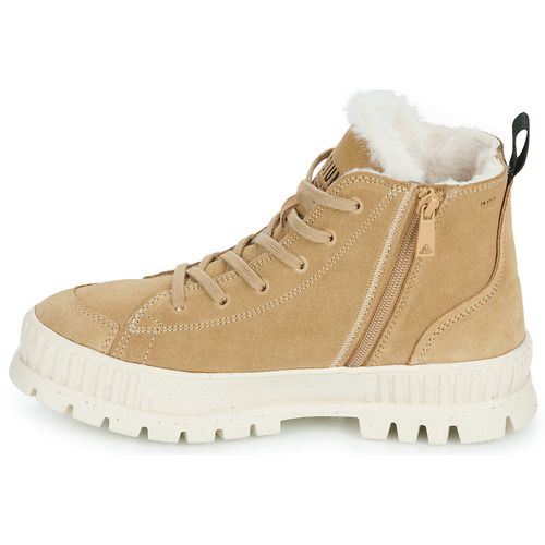 Palladium PALLASHOCK ZIP WARM Beige Women's Ankle Boots - 4