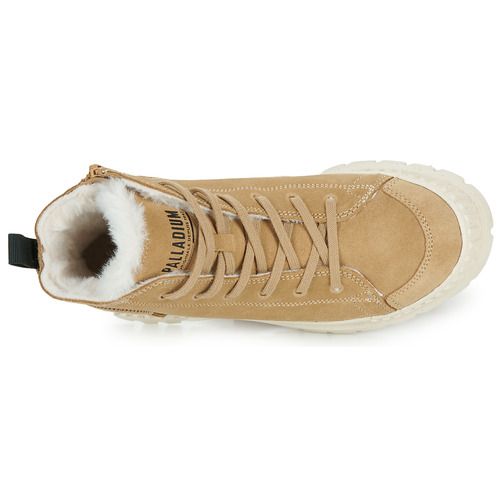 Palladium PALLASHOCK ZIP WARM Beige Women's Ankle Boots - 6