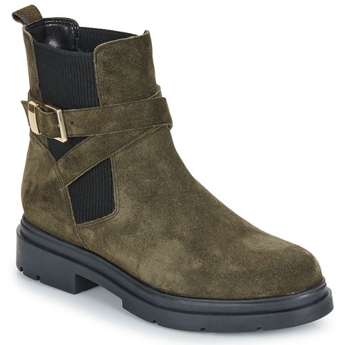 Stivaletti donna Les Tropéziennes par M Belarbi SIMONE in colore kaki, perfetti per un look elegante e alla moda. Realizzati con materiali di alta qualità, questi stivaletti combinano comfort e stile. Ideali per ogni occasione, dai pomeriggi casual alle serate più formali. Acquista ora e completa il tuo guardaroba con i must-have della stagione!