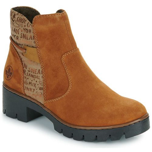 Stivaletti Rieker FENSINA Marrone per Donna, eleganti e confortevoli, ideali per ogni occasione. Realizzati con materiali di alta qualità, offrono stile e versatilità. Ottimi per l'autunno e l'inverno, perfetti da abbinare a jeans o gonne. Scopri il comfort e la moda con questi stivaletti Rieker!