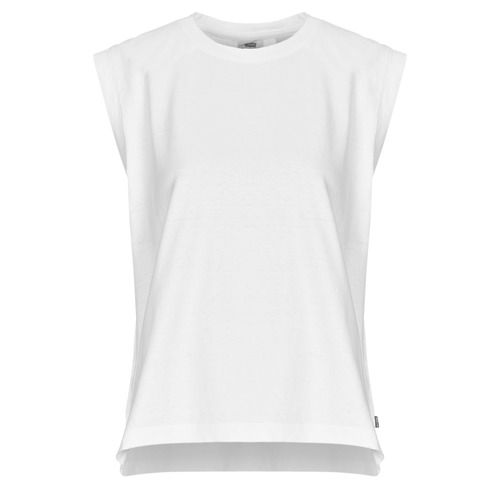 T-shirt Levis BOXY TANK Bianco per donna, maniche corte, ideale per un look casual e alla moda. Realizzata in tessuto morbido e traspirante, questa maglietta versatile si abbina perfettamente a jeans o gonne, perfetta per ogni occasione. Scegli la qualità e lo stile di Levis con questa T-shirt intramontabile.