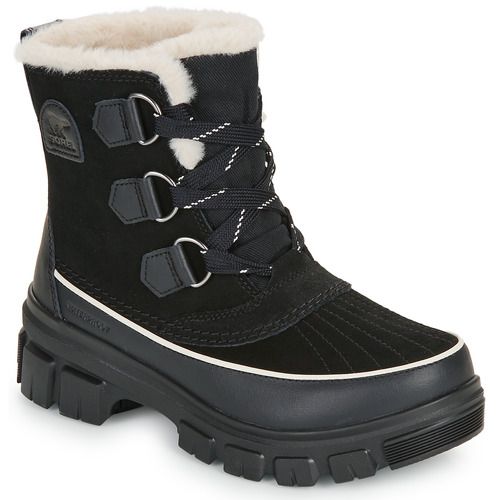 Scarpe da neve Sorel 010 BLACK FAWN Nero per donna, ideale per affrontare l'inverno con stile. Design elegante e funzionale, perfette per la neve e le temperature rigide. Materiale resistente e suola antiscivolo per una presa ottimale. Acquista ora per vivere avventure in montagna con comfort e calore.