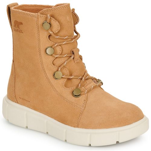 Scarpe da neve Donna Sorel SOREL EXPLORER III JOAN WP in Marrone, ideali per affrontare inverni rigidi e condizioni climatiche avverse. Design elegante e funzionale, caratterizzate da impermeabilità e isolamento termico, perfette per escursioni in montagna e passeggiate nella neve. Comfort e stile uniti per un look femminile e pratico.