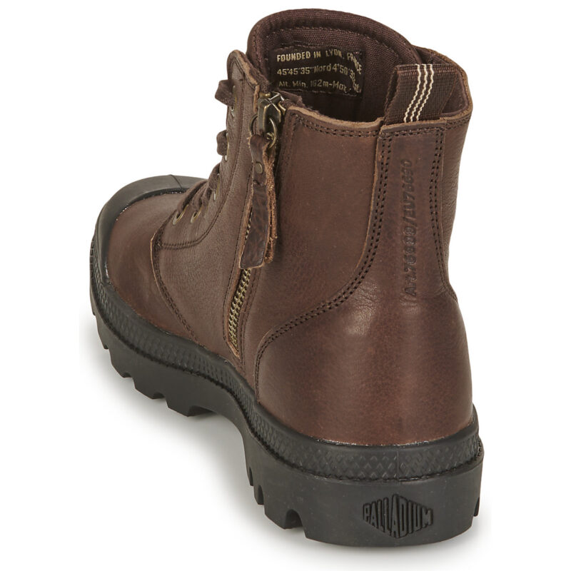 Palladium PAMPA ZIP LTH ESS Brown High-top Sneakers Men - 5