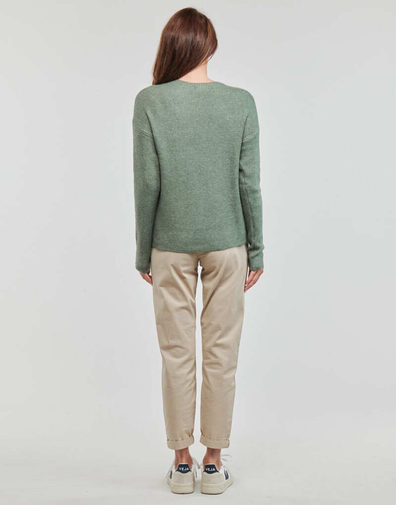 Maglione Only ONLCAMILLA V-NECK L/S PULLOVER KNT Kaki Maglioni Donna - 4