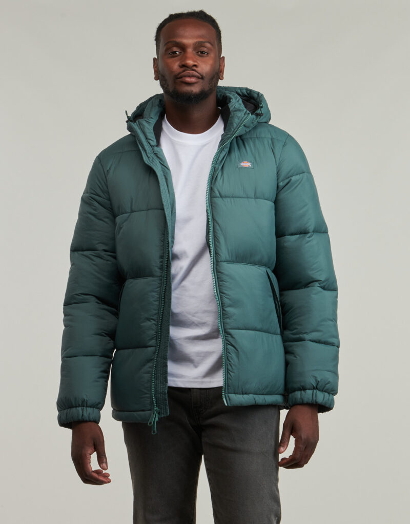 Doudoune Dickies WALDENBURG HOODED JACKET Vert Doudounes Homme - 2