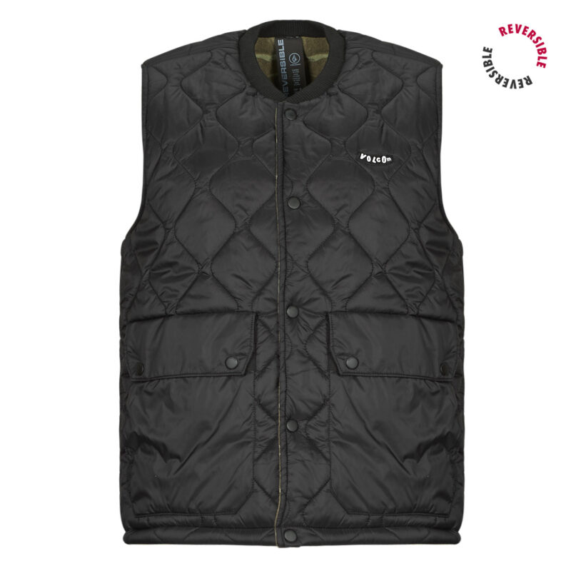Volcom BOWERED VEST Jacket Black Men's Jackets - 1