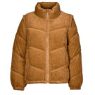 Volcom CORD'N PUFF Down Jacket Brown Women's Down Jackets - 1