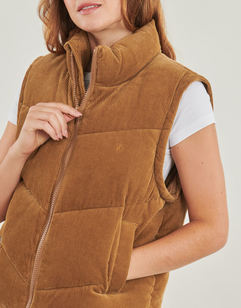 Volcom CORD'N PUFF Down Jacket Brown Women's Down Jackets - 5