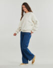 Volcom TOO DOO CREW White Women's Sweatshirts - 3