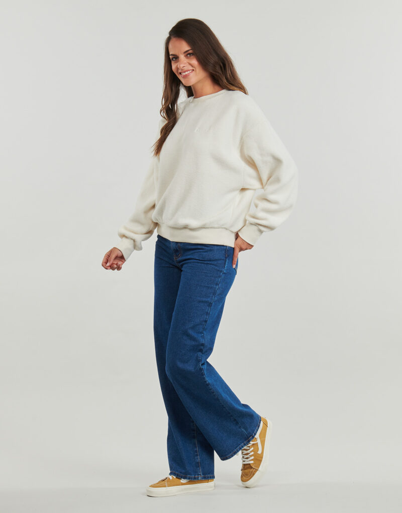 Volcom TOO DOO CREW White Women's Sweatshirts - 3