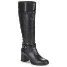 Geox D WALK PLEASURE 55 Noir Bottes &agrave; talon Femme - 1