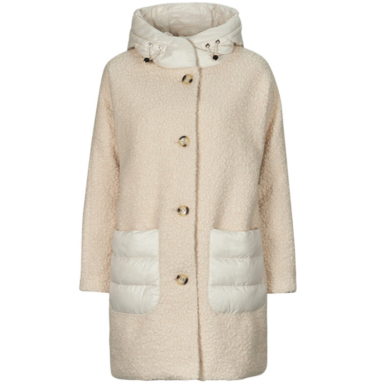 Mantella  Geox  W CALITHE LONG COAT  Beige -  Mantelle Donna - 1