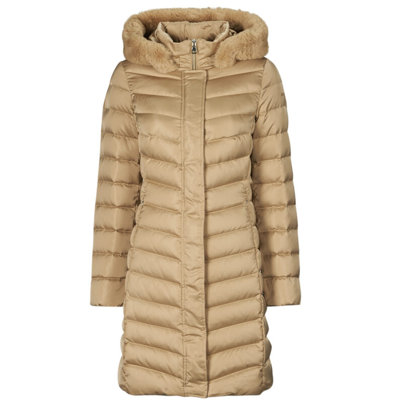Piumino  Geox  W BETTANIE LONG JKT  Beige -   Piumini Donna - 1