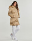 Piumino  Geox  W BETTANIE LONG JKT  Beige -   Piumini Donna - 3